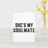 She's My Soulmate I Don't Know Him Funny Matching カード (黄色い花)