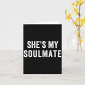 She's My Soulmate I Don't Know Him Funny Matching  カード (黄色い花)
