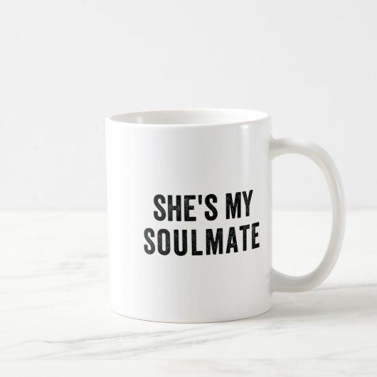 She's My Soulmate I Don't Know Him Funny Matching コーヒーマグカップ (右)