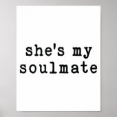 She's My Soulmate I Don't Know Him Funny Matching  ポスター (正面)
