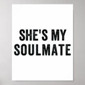 She's My Soulmate I Don't Know Him Funny Matching  ポスター (正面)