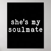 She's My Soulmate I Don't Know Him Funny Matching  ポスター (正面)