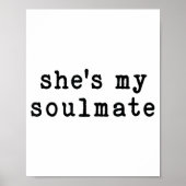 She's My Soulmate I Don't Know Him Funny Matching ポスター (正面)