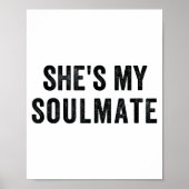 She's My Soulmate I Don't Know Him Funny Matching ポスター (正面)