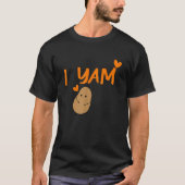 She's My Sweet Potato I Yam Set Couples Thanksgivi Tシャツ (正面)