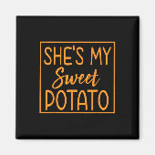 She's My Sweet Potato I Yam Thanksgiving Matching  マグネット (正面)