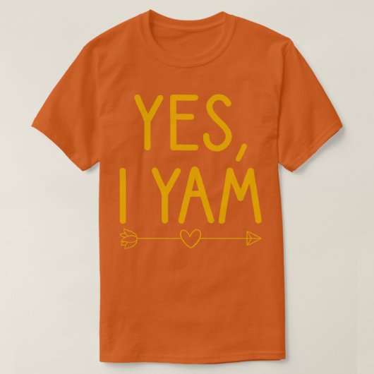 Shes My Sweet PotatoYesI YAMカップルのマッチング Tシャツ (デザイン正面)