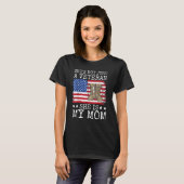 She's Not Just A Veteran She Is My Mom Happy Veter Tシャツ (正面フル)