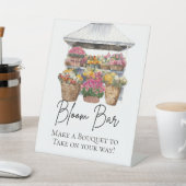 She's Off Marketフローラエレガントスクリプト開花バー 台座サイン (インサイチュ)