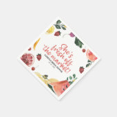 She's Off the Marketファーマーズマーケットブライダルシャワー スタンダードカクテルナプキン (角)