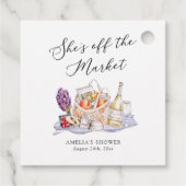 She's Off the Marketファーマーズマーケットブライダルシャワー フェイバータグ (裏面)