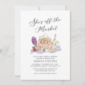 She's Off the Marketファーマーズマーケットブライダルシャワー 招待状 (正面)