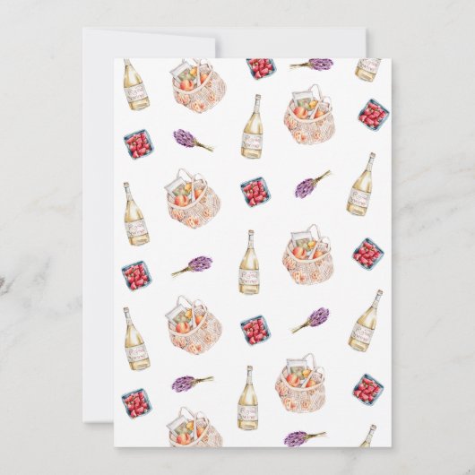 She's Off the Marketファーマーズマーケットブライダルシャワー 招待状 (裏面)