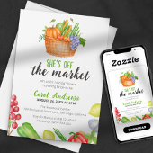 She's Off the Marketファーマーズマーケットブライダルシャワー 招待状