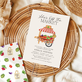 She's Off the Marketファーマーズマーケットブライダルシャワー 招待状