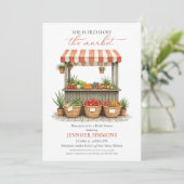 She's Off the Marketファーマーズマーケットブライダルシャワー 招待状 (スタンド正面)