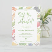 She's Off the Market - Bridal Shower Invitation 招待状 (スタンド正面)