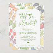 She's Off the Market - Bridal Shower Invitation 招待状 (正面/裏面)