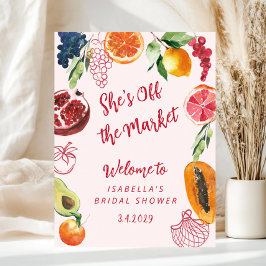 She's Off the market Bridal Shower Welcome ポスター