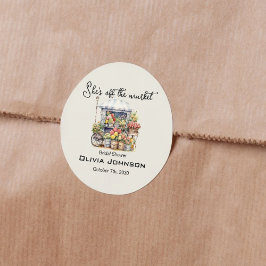 She's off the Market Chic Farm Stand Bridal Shower ラウンドシール