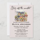 She's off the Market French Floral Bridal Shower 招待状 (正面)