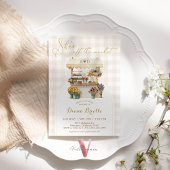 She's Off the Market Ginghamブライダルシャワー招待状 招待状