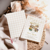 She's Off the Market Ginghamブライダルシャワー招待状 招待状