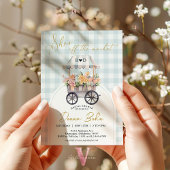 She's Off the Market Ginghamブライダルシャワー招待状 招待状