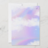 She's On cloud 9バチェロレッテドリーミーパステルスカイ 招待状 (裏面)