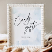 Shes on Cloud 9枚のカードとギフトほこりっぽいブルー 台座サイン