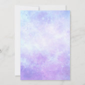 She's on Cloud 9 Dreamy エレガントブライダルシャワー 招待状 (裏面)