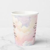 She's on Cloud 9 Dreamy Starsブライダルシャワー 紙コップ (左)