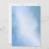 She's On Cloud Nine Waterカラーブライダルシャワー 招待状 (裏面)