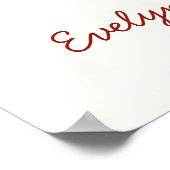 She's Our Little Cherry On Top Girls 1st Birthday ポスター (角)