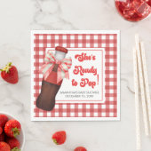 She's Ready to Pop ベビーシャワー スタンダードランチョンナプキン (インサイチュ)