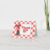 She's Ready to Pop Baby Shower サンキューカード (正面)