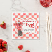 She's Ready to Pop Baby Shower スタンダードカクテルナプキン (インサイチュ)