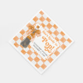 She's Ready to Pop Baby Shower スタンダードランチョンナプキン (角)