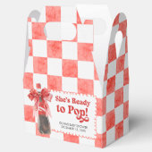 She's Ready to Pop Baby Shower フェイバーボックス (オープン)