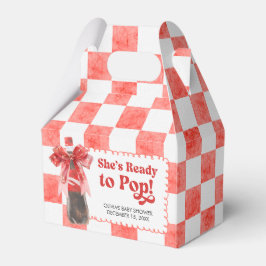 She's Ready to Pop Baby Shower フェイバーボックス