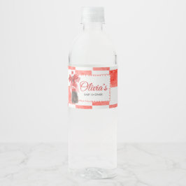 She's Ready to Pop Baby Shower ペットボトルラベル