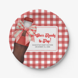 She's Ready to Pop Baby Shower  ペーパープレート
