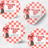 She's Ready to Pop Baby Shower ラウンドシール