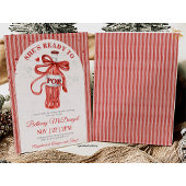 She's Ready To Pop Baby shower 招待状