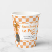 She's Ready to Pop Baby Shower 紙コップ (正面)