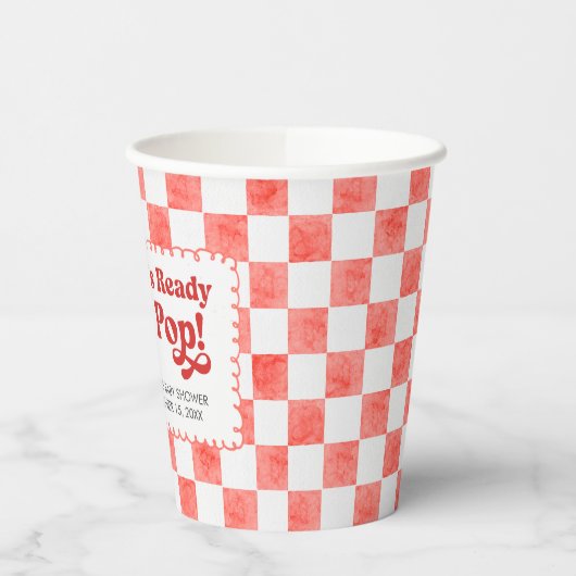 She's Ready to Pop Baby Shower 紙コップ (左)