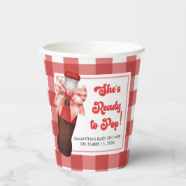 She's Ready to Pop Baby Shower  紙コップ