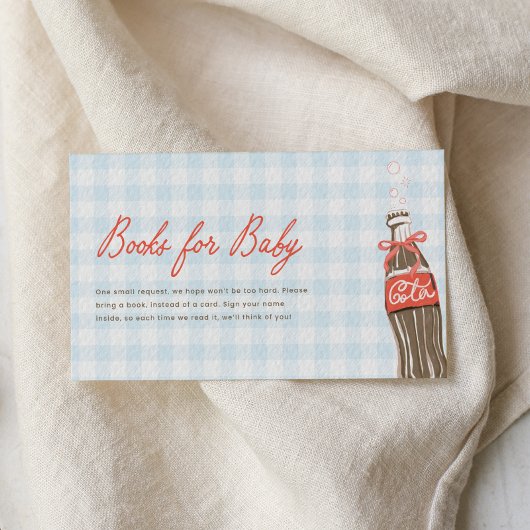 She's Ready To Pop Baby Shower Book Request Card エンクロージャーカード