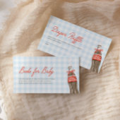 She's Ready To Pop Baby Shower Book Request Card エンクロージャーカード