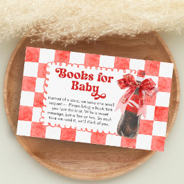 She's Ready to Pop Baby Shower Books for Baby エンクロージャーカード